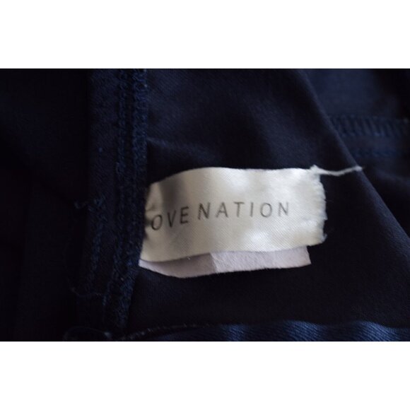 Love Nation Navy High Rise Straight‎ Leg Pants Size Large - Picture 8 of 9